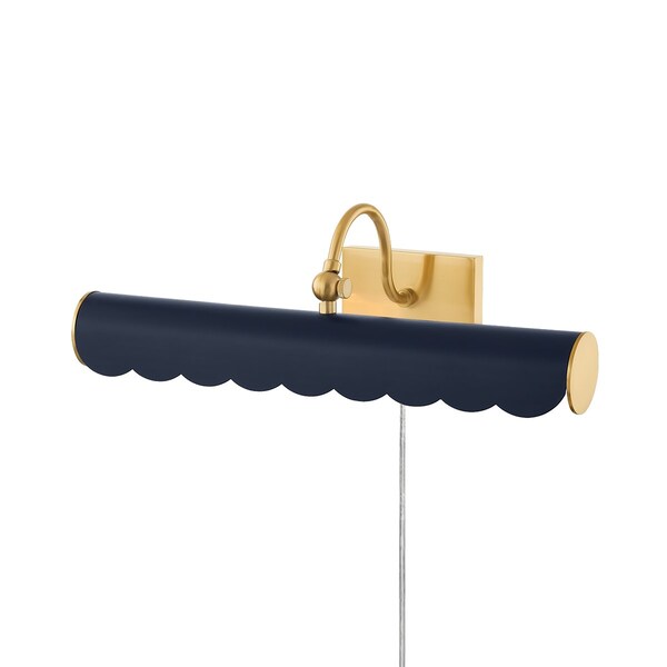 Mitzi Ariel Okin X Fifi 2 Light Picture Light 5.5 In. Aged Brass HL762102M-AGB/SNY - main