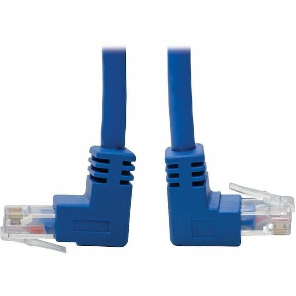 Tripp Lite Cat6 Patch Cable Up-Angled / Down Angled UTP Molded M/M Blue 4ft N204-004-BL-UD - main