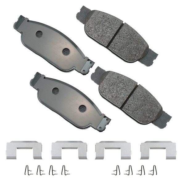 Akebono 00-06 Ford/Jag/Linc-Ls/S-Type/Tbrd:Front Euro Pads, Eur805 EUR805 - main