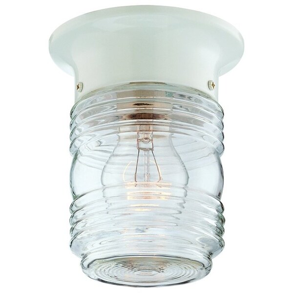 Boston Harbor Porch Light, 120 V, 60 W, Steel Fixture, White Fixture HV-66919-WH-3L - main