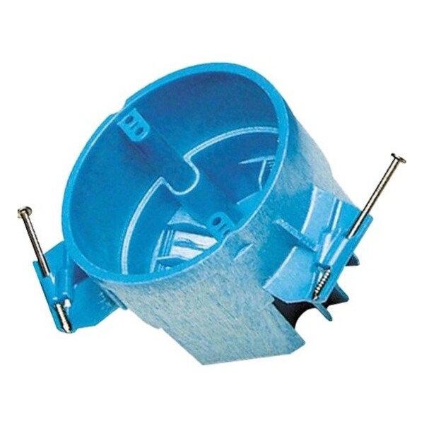 Carlon Ceiling Box, 4 in W, 4 in D, 3 in H, 1-Gang, PVC, Blue BH525A-UPC - main
