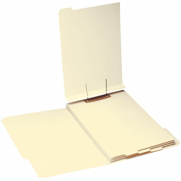 Smead STACKABLE FOLDER DIVIDERS W/ FASTENERS, 1/5-CUT END TAB, LEGAL SIZE, MANILA, 50PK 35650 - main