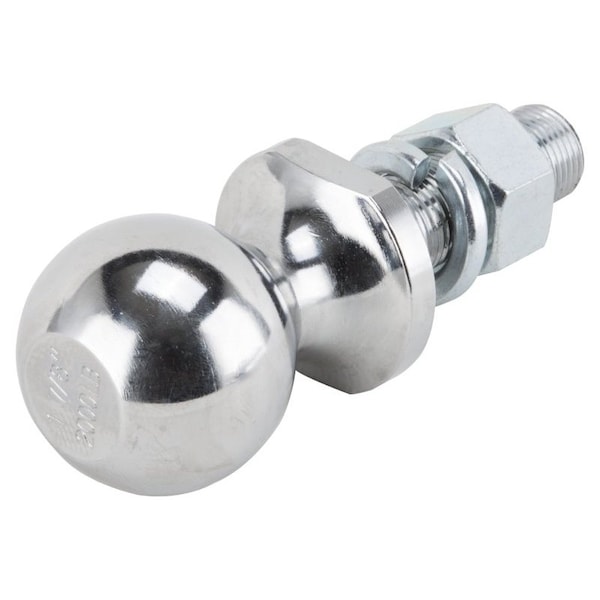 Vulcan Hitch Ball, 1-7/8 in Dia Ball, 3/4 in Dia Shank, 2,000 lb Gross Towing TD-02 - main