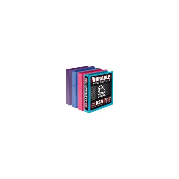Samsill Durable View Binders - 1 1/2in Binder Capacity - 350 Sheet Capacity - Fastener(s): D-Ring, 3PK MP46459 - main