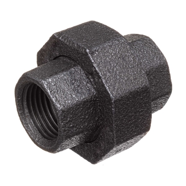 Usa Industrials Pipe Fittings - Black-Coated Malleable Iron - Class 150 - Union - 1/8in NPT Female ZUSA-PF-20008 - main