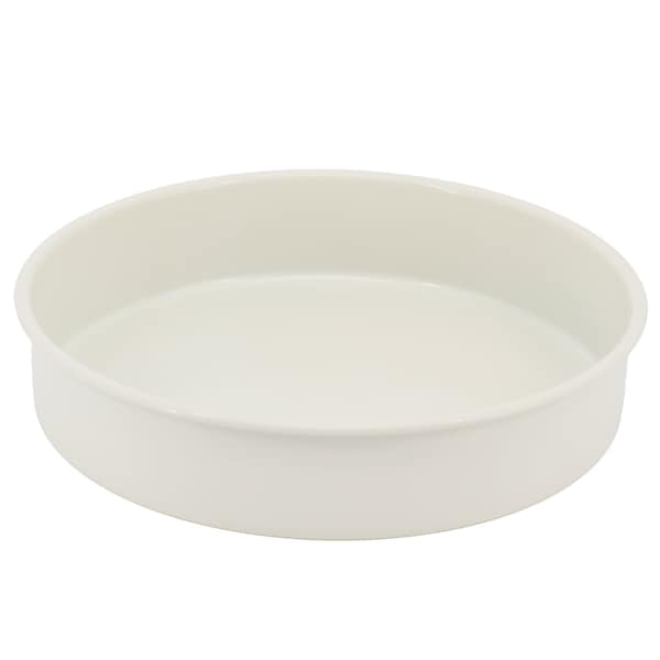 Martha Stewart Everyday Color Bake 8 Inch Carbon Steel Round Cake Pan in Linen 141030.01 - main