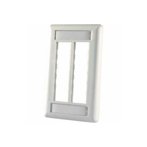 Ortronics 6-PORT FLUSH MOUNT UNLOADED, SINGLEGANG TRACJACK, WHITE 40300545-88 - main