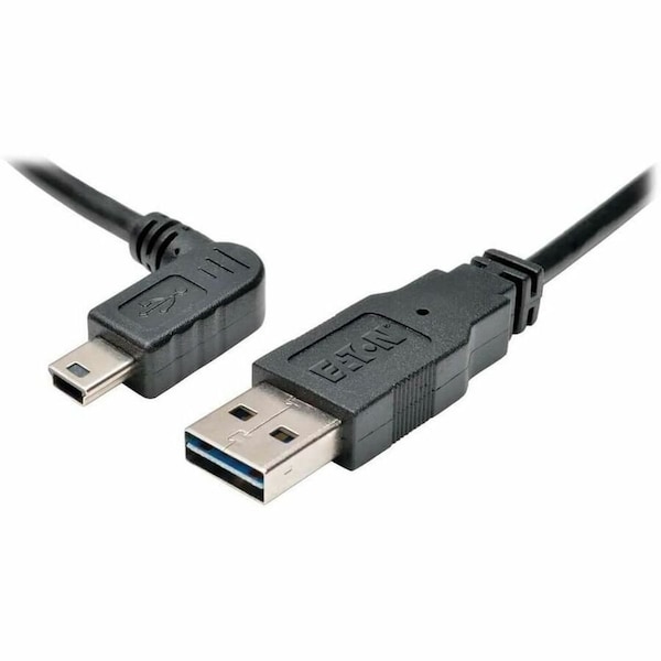 Tripp Lite USB 2.0 Universal Reversible Cable A to Left 5Pin Mini B 6FT 6ft UR030-006-LAB - main