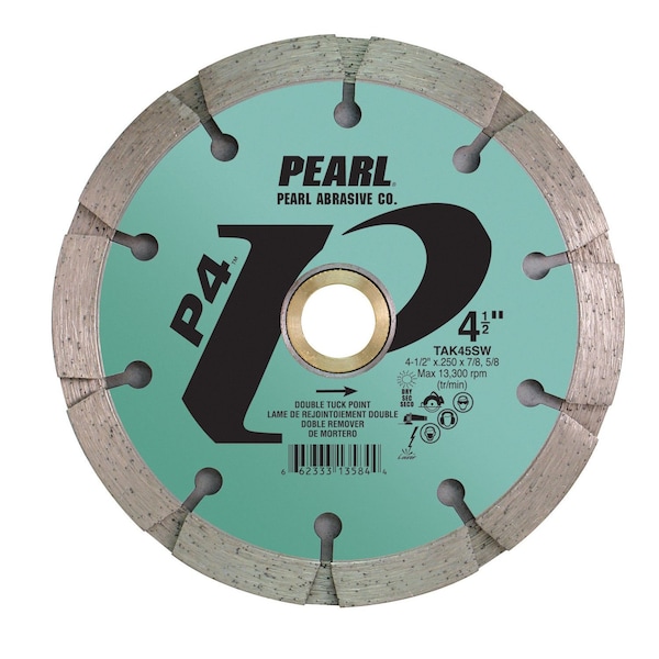 Pearl P4 Sandwich Tuck Point Blade 4-1/2 x .250 x 7/8, 5/8 Double Stack TAK45SW - main