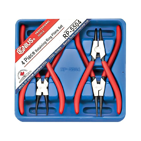 Genius Tools 4PC Retaining Ring Pliers Set RP-5504 - main