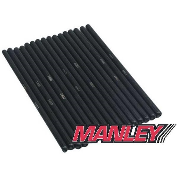 Manley 25753-16 Pro Series Chrome Moly Pushrod - 0.31 in. dia. - Length 8.275 in. - Set of 16, 16PK MAN25753-16 - main