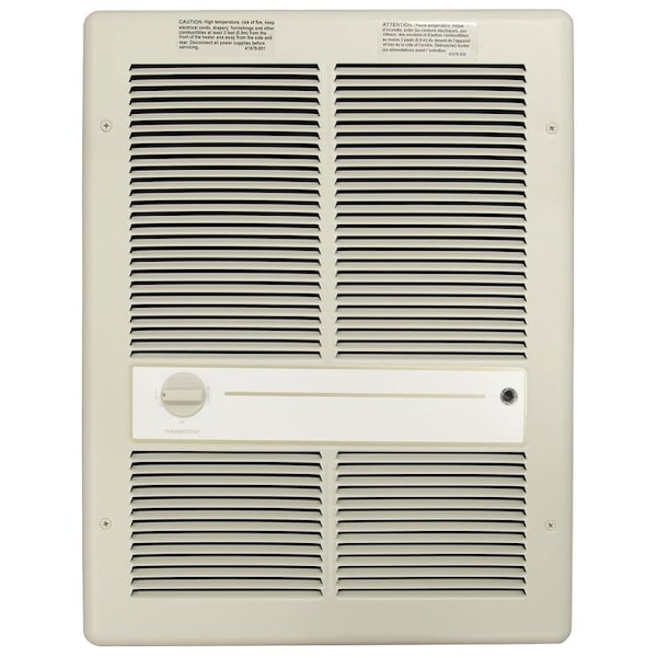 Tpi HF3316TRP Heater, Fan Forced Heater, 6868 to 13,648 Btu, 208/240 V, 14.4/16.6 A, Ivory HF3316TRP - main