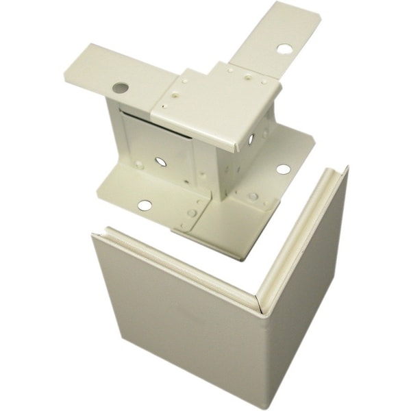 Legrand External Elbow Raceway, 4000 Series, 1 Channel, 4-3/4 in W, 1-1/2 in H, 5 in L, Ivory V4018 - main