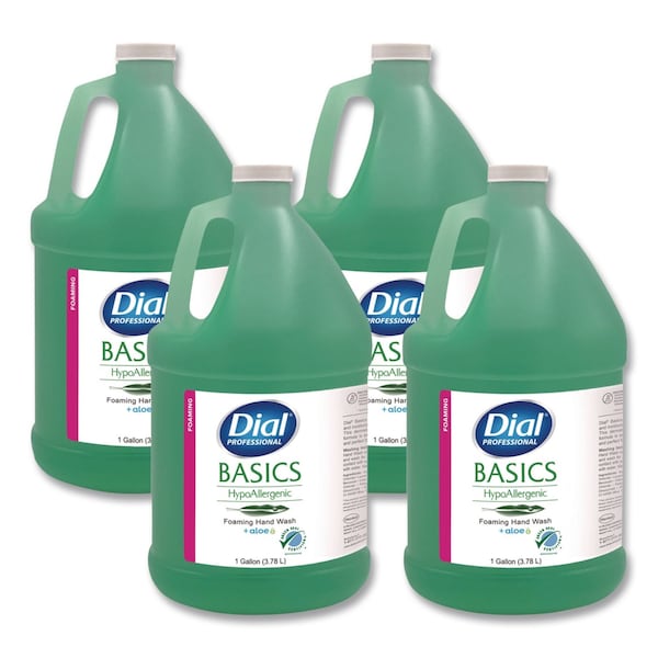 Dial Basics Hypoallergenic Hand Wash, Honeysuckle Scent, 1 gal, 4PK 17000 35438 - main