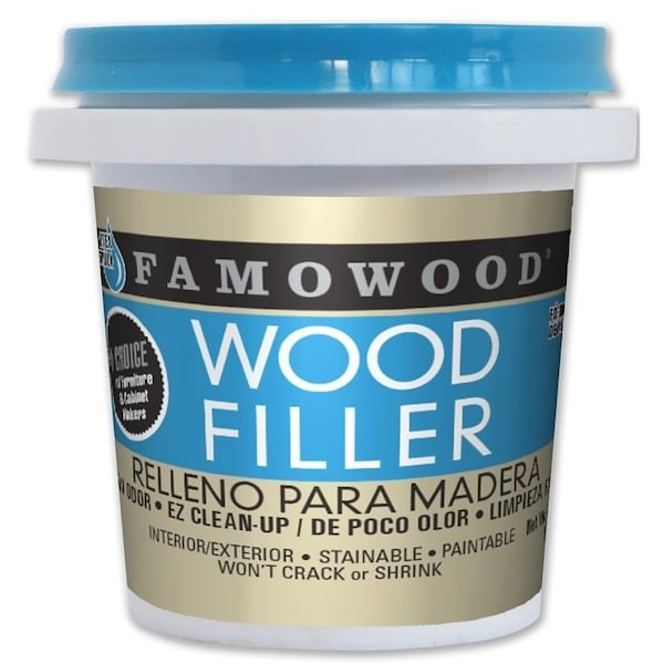 Famowood Wood Filler, Paste, White, 0.25 pt 40042144 - main
