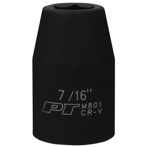 Performance Tool 1/2 In Dr. Impact Socket 7/16 In Socket Imp 7/16, M801 M801 - main