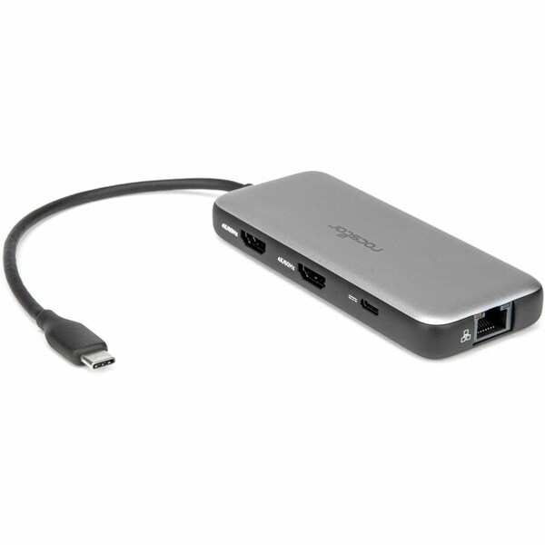 Rocstor USB-C DUAL HDMI DISPLAY PORTABLE DOCK MULTIPORT WITH DP 1.4 ALT MODE - 2X HDMI 4 Y10P030-S1 - main