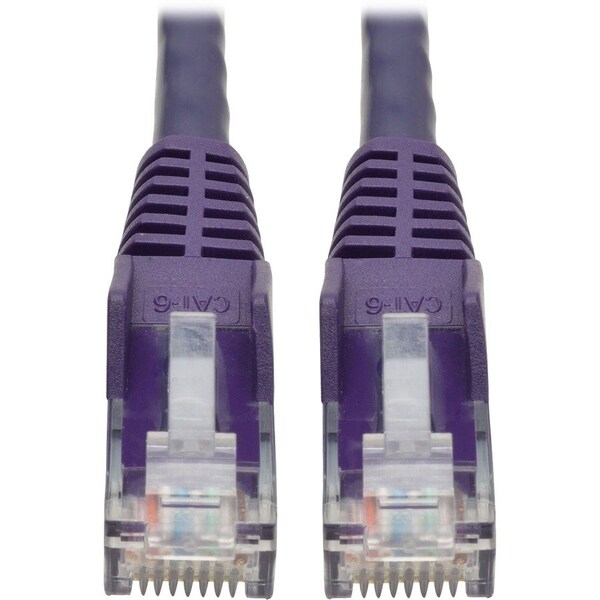 Eaton Tripp Lite Series Cat6 Gigabit Snagless Molded UTP Ethernet Cable RJ45 M/M, PoE, Purple, 15 N201-015-PU - main