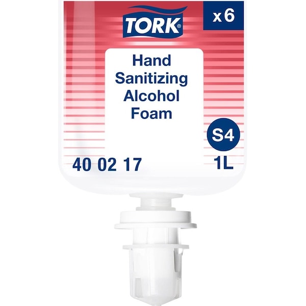 Tork Hand Sanitizer, Pump Bottle, Foam, 1 L, PK6 400217 - main