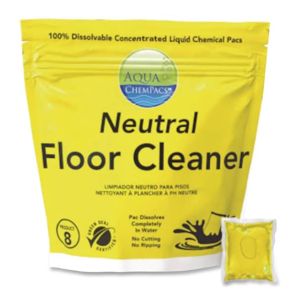 Diversey Aqua ChemPacs Neutral Floor Cleaner, Lavender Scent, 120PK 9320926 - main