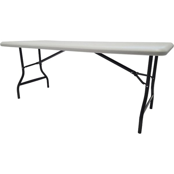 Iceberg IndestrucTable Industrial Folding Table, Platinum Granite Top, 30 in W x 72 in L x 29 in H 65223 - main