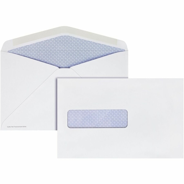 Quality Park Window Envelope, White, Paper, PK500 QUA90063 - main