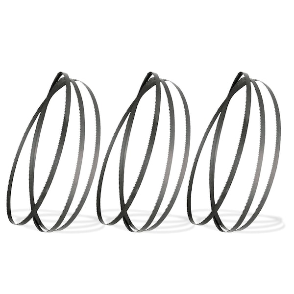 Powertec 59-1/2 in L, 1/4 in W, 14 TPI, High Carbon Steel, 0.014 in Thick, 3 PK 13103-P3N - main