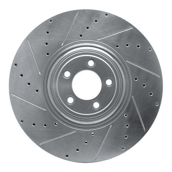 Dynamic Friction Co DFC Brake Rotor - Drilled and Slotted - Silver 631-20026L - main
