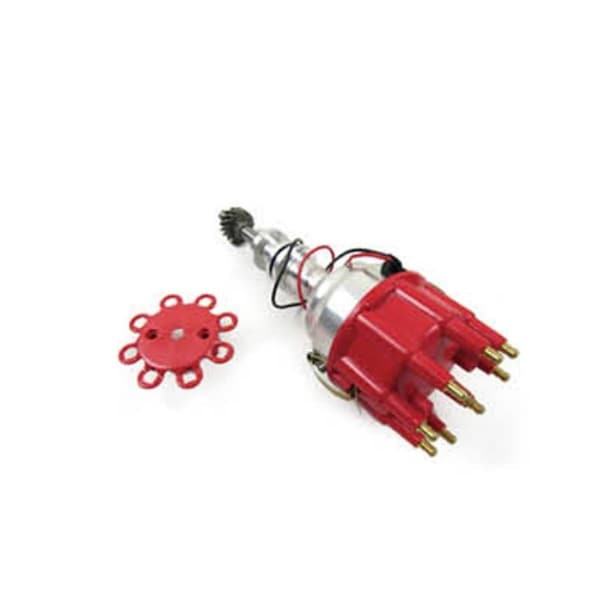 Bous Performance Race Pro Billet Aluminum Distributor Cap for Ford 351C, Black D33164BK - main