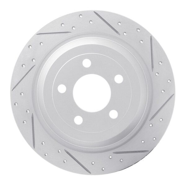 Dynamic Friction Co DFC Geoperformance Rotor - Drilled and Slotted 830-54076R - main