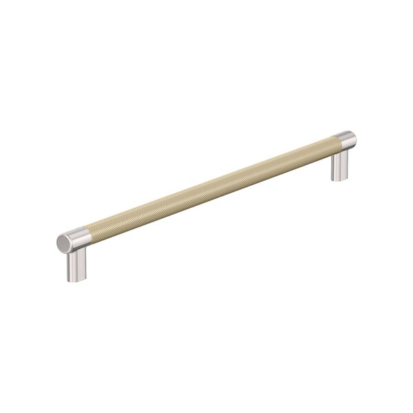 Amerock Esquire 18 inch 457mm Center-to-Center Polished Nickel/Golden Champagne Appliance Pull BP54041PNBBZ - main