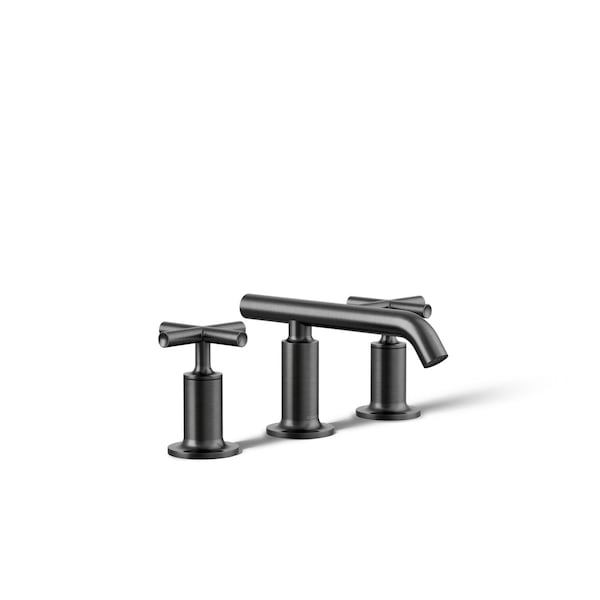 Kohler Purist Widespread bathroom sink faucet with Cross handles, 1.2 gpm 14410-3-BGP - main