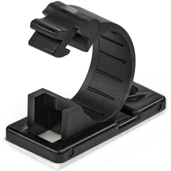 Startech.Com Cable Clip, Nylon 6/6, 0.47 in Bundle Dia., Black, 0.70 in L CBMCC2 - main