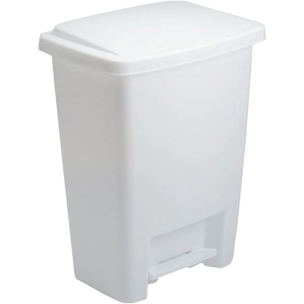 Rubbermaid Wstbskt Stepon 8.25G Wht 2841WHT - main