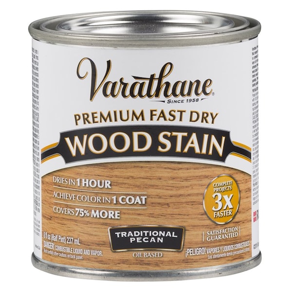Rust-Oleum 1/2 Pt Traditional Pecan Varathane Premium Fast Dry Wood Stain 262032 - main