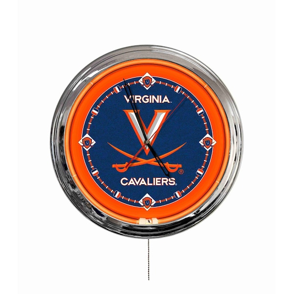 Holland Bar Stool University of Virginia 16 LED Wall Clock ClkL16 - main