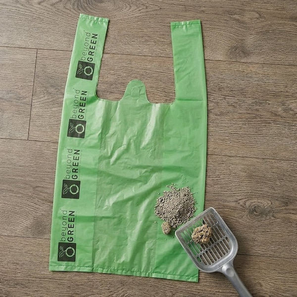 Beyondgreen Cat Litter Bags with Handles, 300 Count, Heavy-Duty, 8PK 2017300 - main
