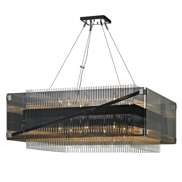 Troy Lighting Apollo 16 Light Chandelier 34.5 In. Bronze/Polished Chrome F5907-BRZ/PC - main