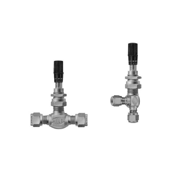 Hoke 1300 Series Forged Body Metering Valves, 1/4in MNPT x 1/4in MNPT, 3000 PSI, -65 Deg. To 450 Deg. F 1335M4Y - main