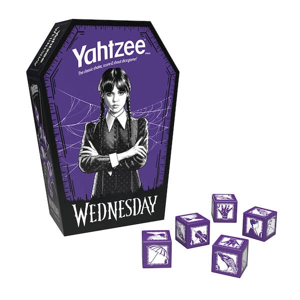Usaopoly YAHTZEE, Wednesday Dice Game YZ169-853 - main