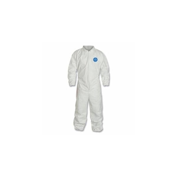 Dupont Tyvek 400 Coveralls, Serged Seams, Collar, Elas Waist, Elas Wrists/Ankles, Front Zip, Storm, 25PK 251-TY125S-4X - main