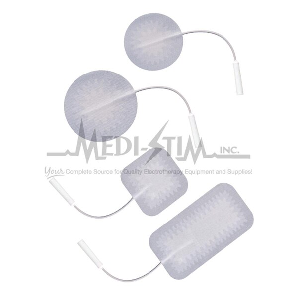 Uni-Patch Superior Starburst 2 in. X 4 in. Rect., Pigtail Cloth Top, Reusable Electrodes W/ Aloe Vera Gel 4pk UN335371 - main