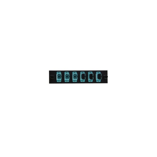 Cable Wholesale LGX Compatible Adapter Plate featuring a Bank of 6 Multimode Simplex SC Connectors in Aqua for 68F3-20062 - main