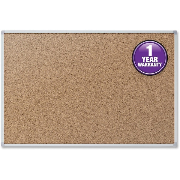 Quartet Bulletin Board, Cork, Aluminum Frame 85360 - main