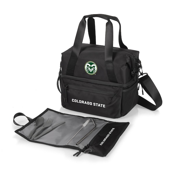 Picnic Time Family Of Brands NCAA Colorado State Rams Tarana Lunch Bag Cooler with Utensils made from Recycled Material 515-01-179-134-0 - main