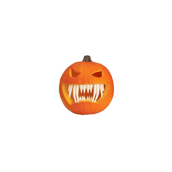 Easter Unlimited Pumpkin Fangs Set, Glow-in-the-Dark 94684F - main