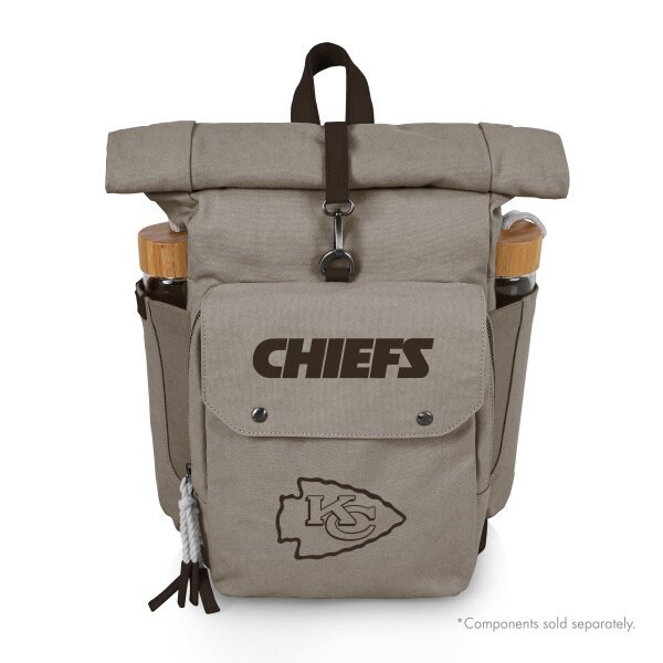 Picnic Time Family Of Brands NFL Kansas City Chiefs - Carmel Roll Top Picnic Backpack Cooler 529-00-105-164-2 - main