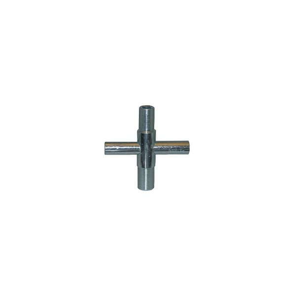 Larsen Supply Co. 4-Way Outside Faucet/Hose Sillcock Key, Fits Square Stems, Metal 1213703 - main