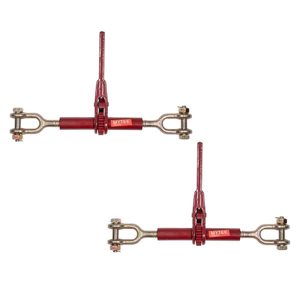 Mytee Products 5/16 in - 1/4 in Jaw Jaw Chain Load Binder 6-5/16 in Barrel, 3,500 lbs WLL, 2PK CBRS-J-J-6x2 - main
