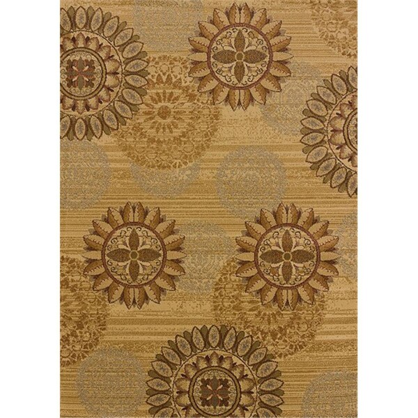 United Weavers 7 ft. 10 in. x 10 ft. 6 in. Affinity Sundial Oversize RugIvory 750 00315 912 - main